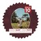 Dark Red Suede Mat Board for 12x16 Frames - Oval Opening for 11x14 Photos